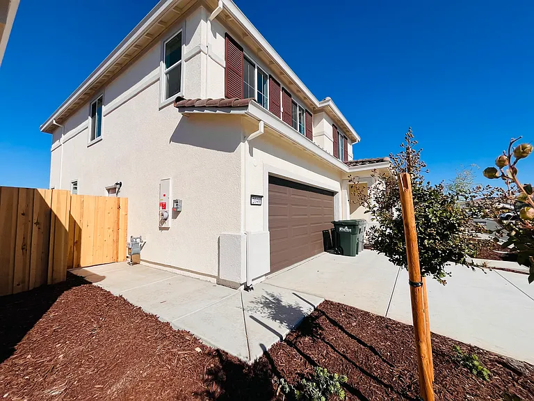 Side Yard with Concrete Pavement