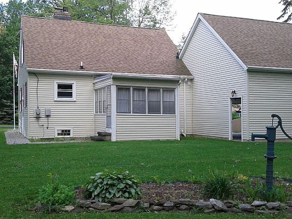 Backyard view of house