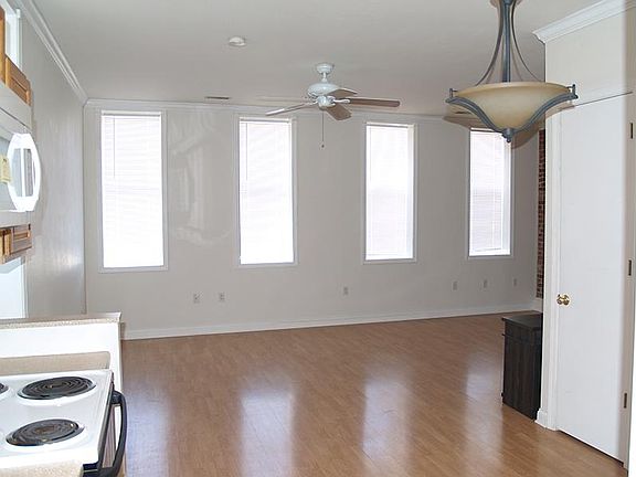 Living room with ceiling fan