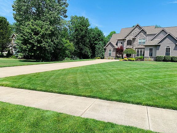 Yard with irrigation system