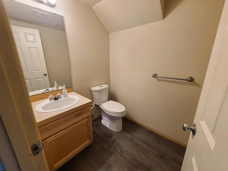 1st floor 1/2 bathroom with new toilet.