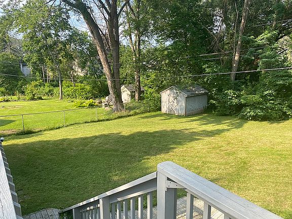 Backyard view from deck