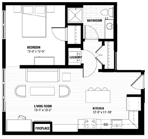 Floor plan Denver - 1S