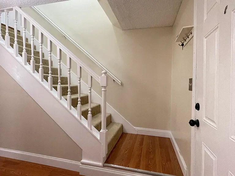 stairs, hardwood floors