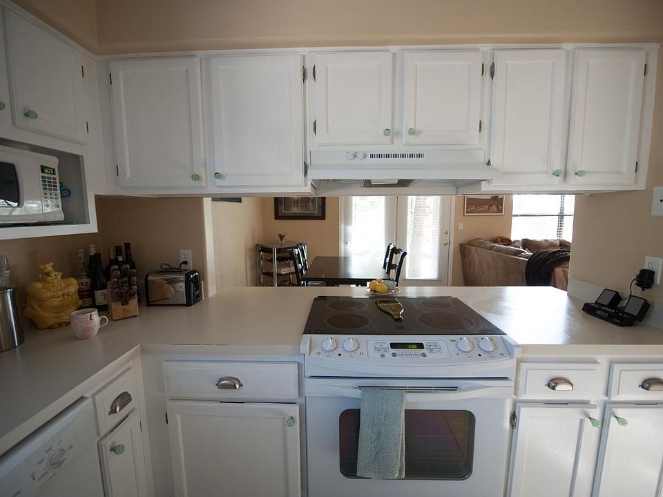 Kitchen view into Dining/Living Room