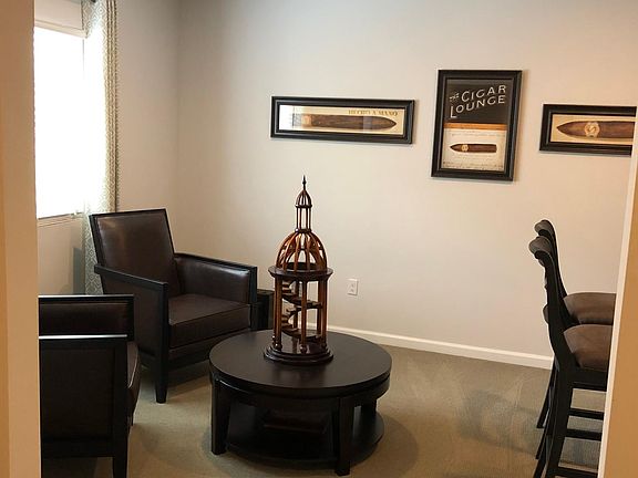 finished game room- model home
