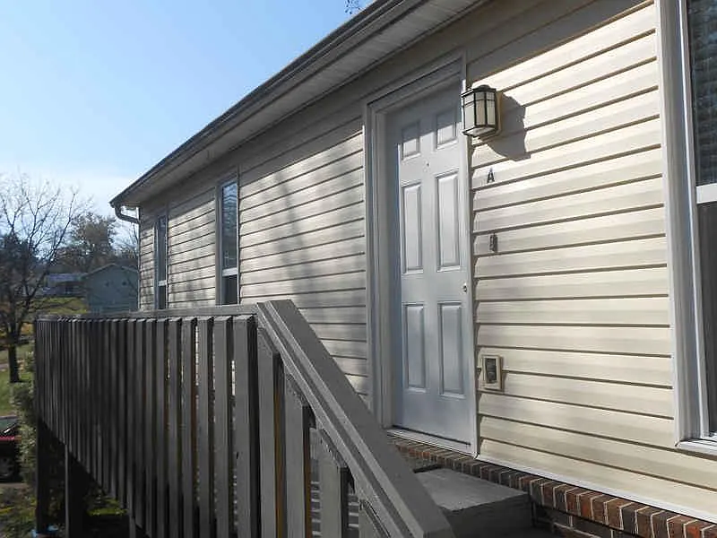 Front door, unit A