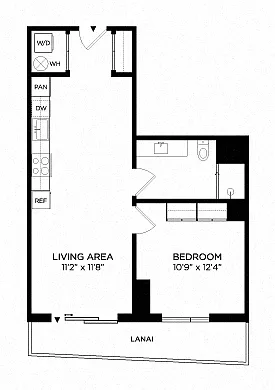 Floor plan 1R