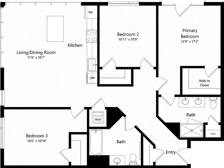 C3.1 floor plan 500 Parq