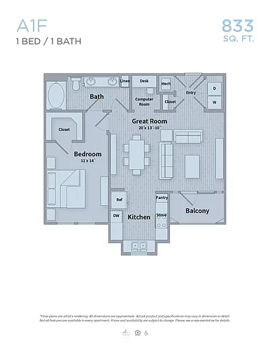 Floor plan A1F