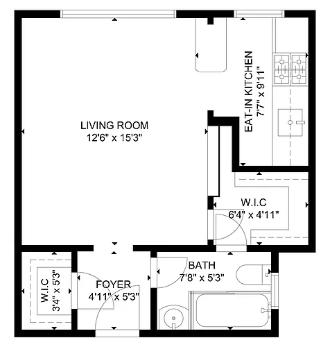 Floor plan Studio
