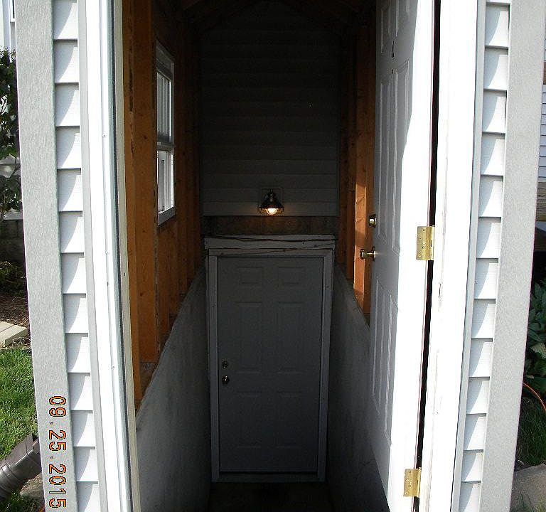 Private entrance to apartment.