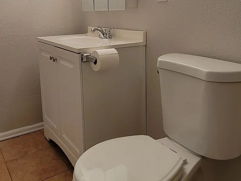 Basement bathroom.