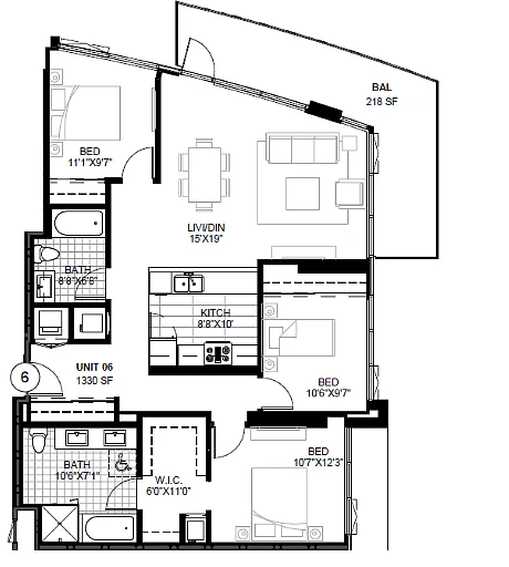 Floor plan SPIRE 3D
