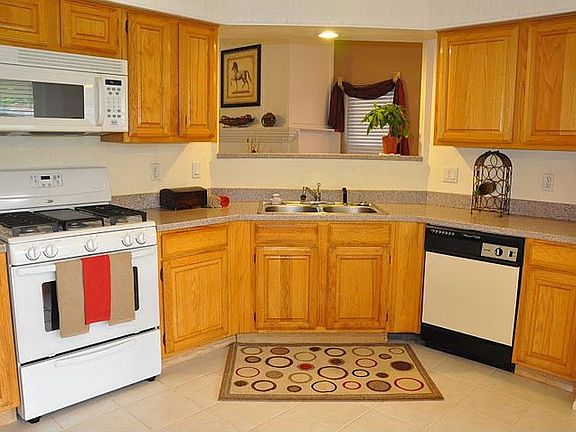 Kitchen has a new gas stove