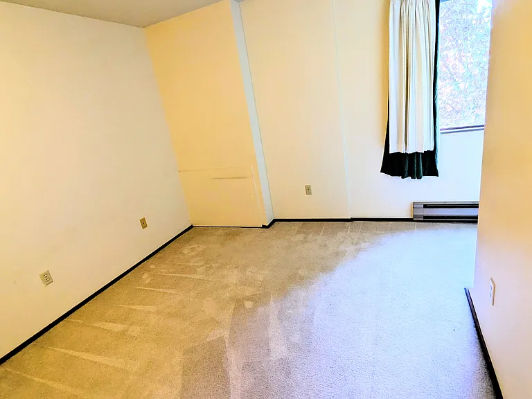 Bedroom with east facing window