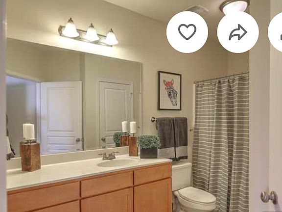 Bathroom with Large Vanity.