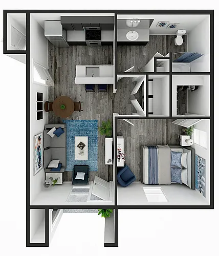 Floor plan One Bedroom