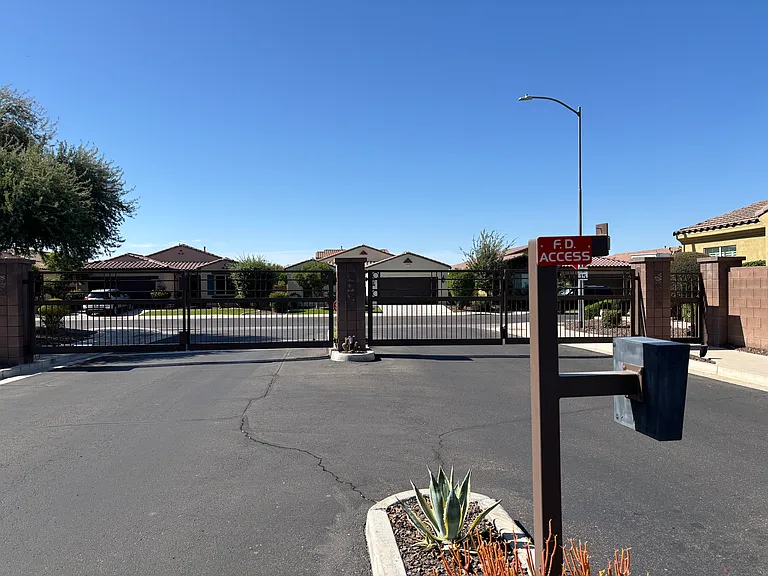 There are two gate access points for the community