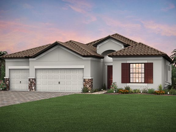 Exterior FM2A with 3-Car Garage