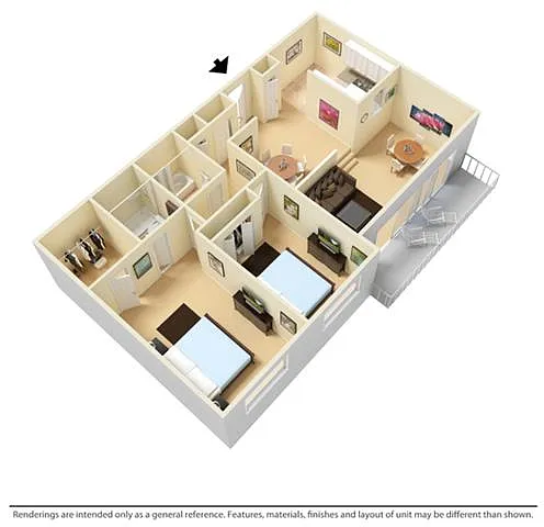 Floor plan 2B2BSE