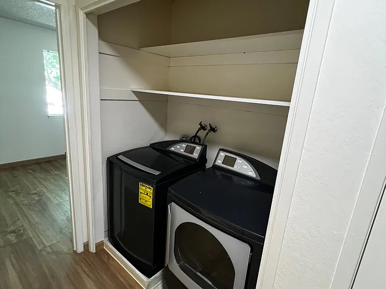 Washer and dryer included