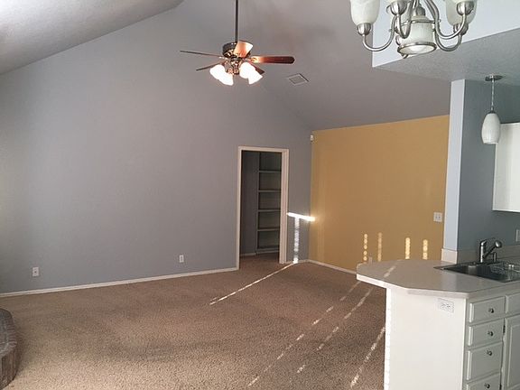 Living room with fire place