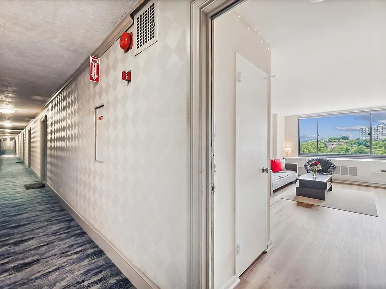 Renovated hallways and lobby