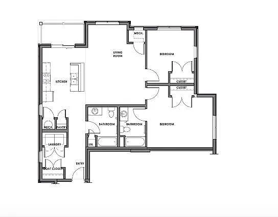 Floor plan 2 Bedroom