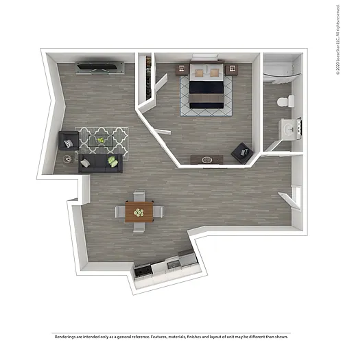 Floor plan 1x1D