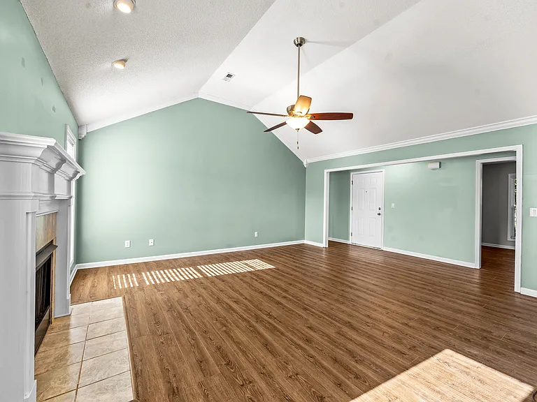 Great room facing entryway.