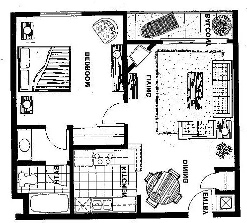 Floor plan Type 1B