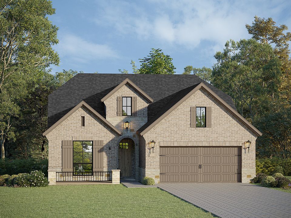 Plan 1544 Elevation A w Stone