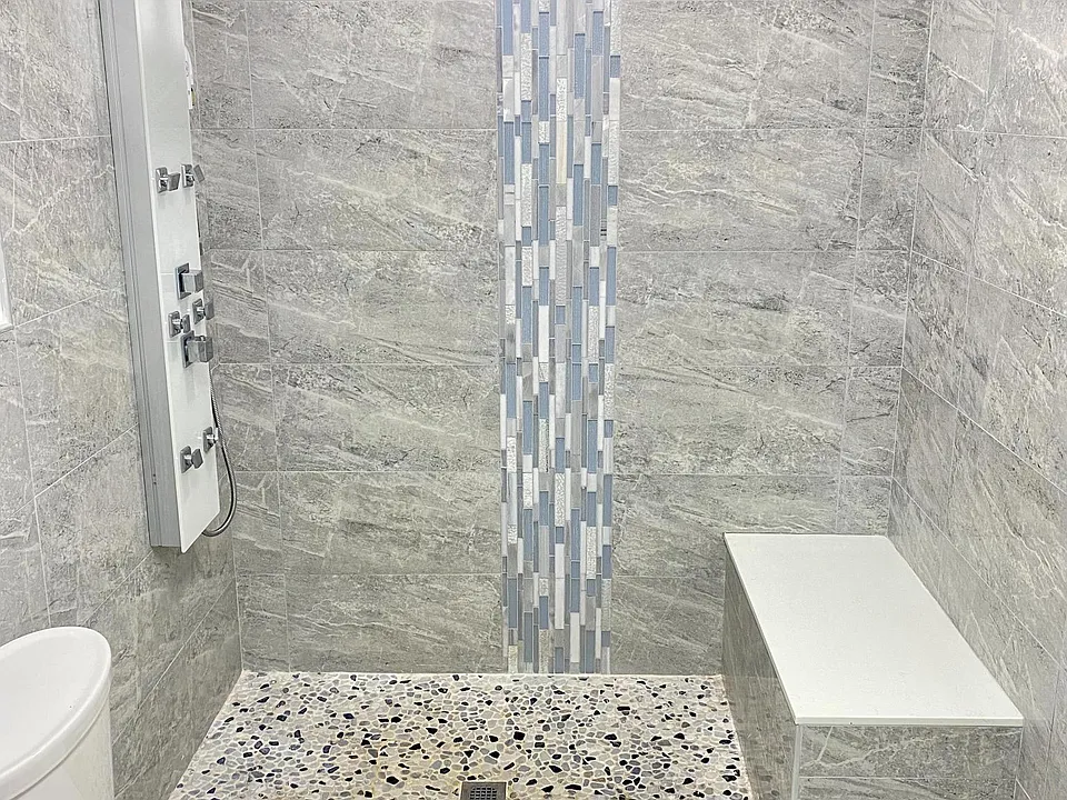 Beautiful full body rain shower