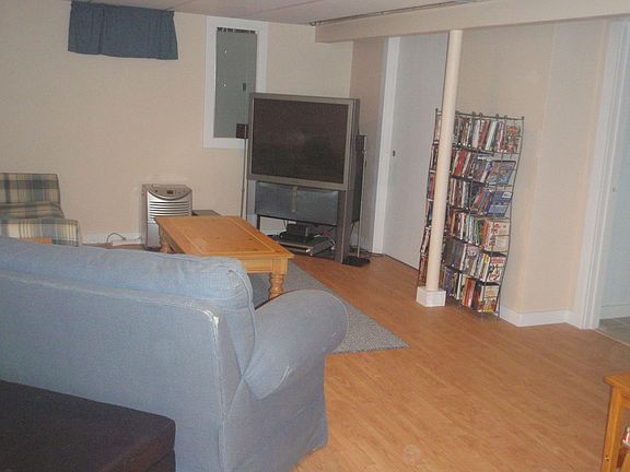 Partially finished basement