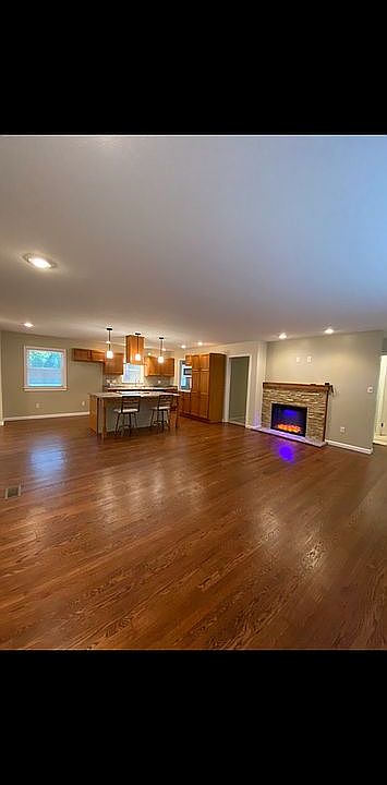 Open living room/kitchen
