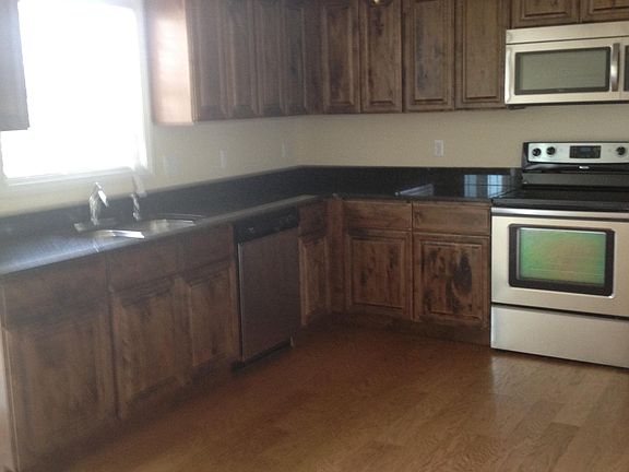 Kitchen with stainless steel appliances