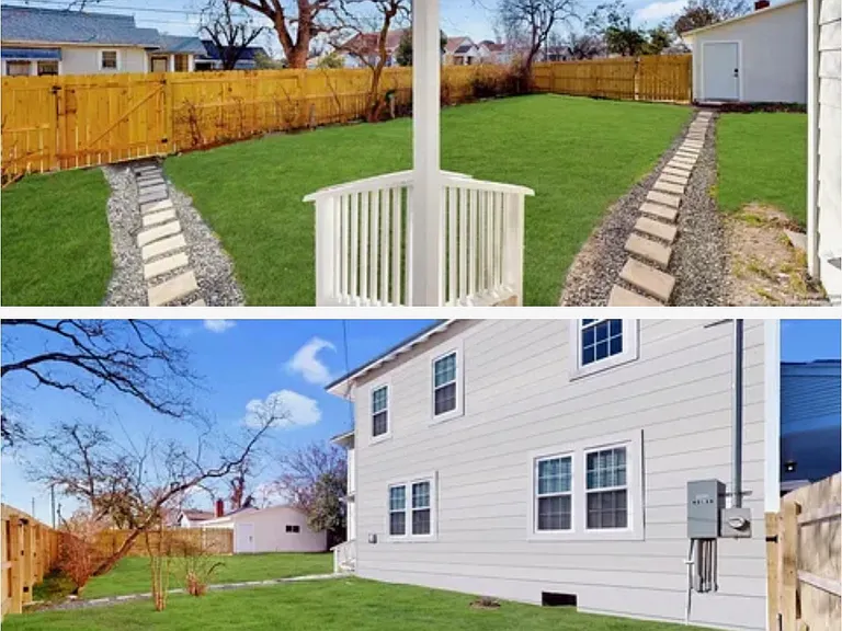 Beautiful spacious backyard with separate large garage