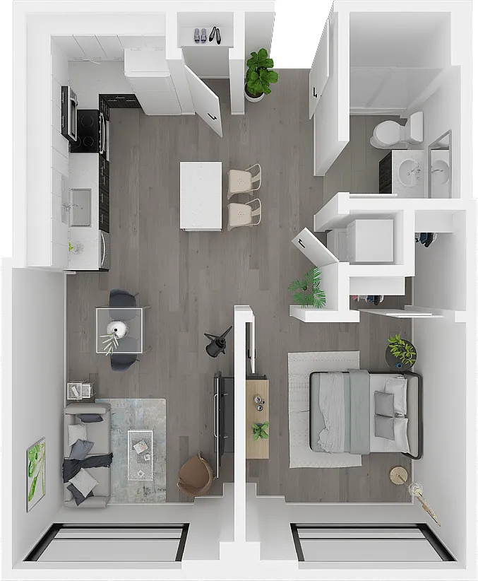 Floor plan 1X1