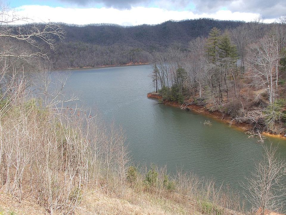 Cove at mouth of lake