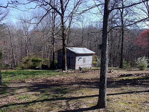Storage shed on the lower part of the property