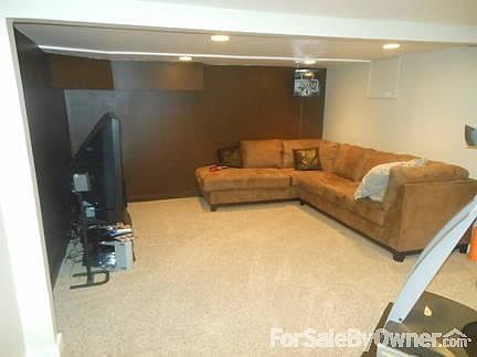 Finished basement with britewall system installed to ensure it stays dry