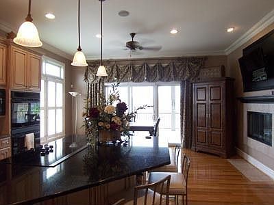 Fireplace in Breakfast Room/Kitchen
