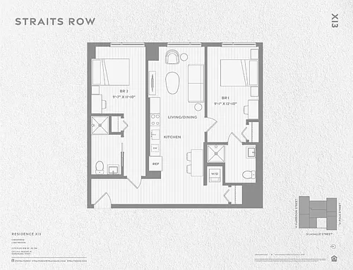 Floor plan Private Bedspace in a B1 with Roommates