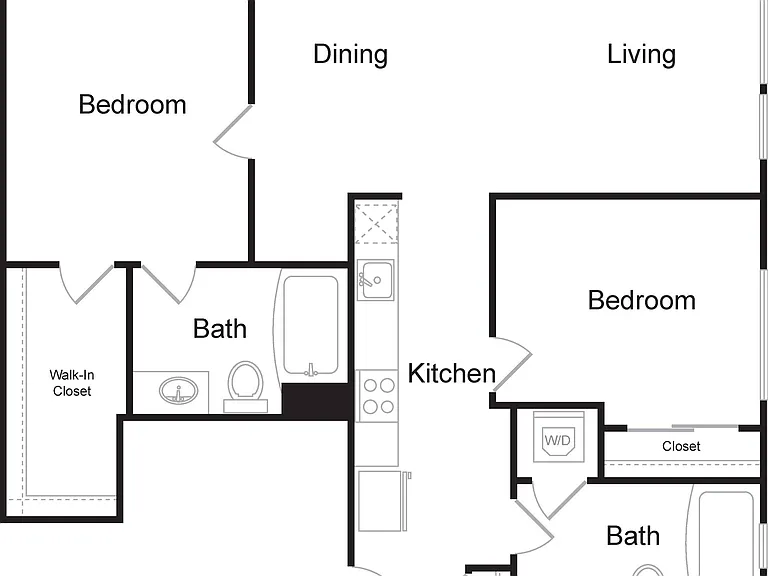 B2 | 2 bed 2 bath | 987 sq. ft. B2 | 2 bed 2 bath | 987 sq. ft.
