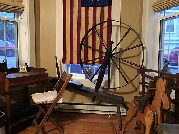 Bay Window in livingroom -hardwood floors