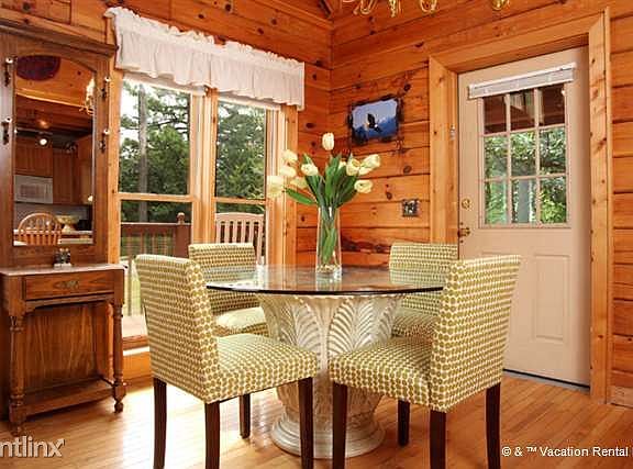 The dining table can double as a game table