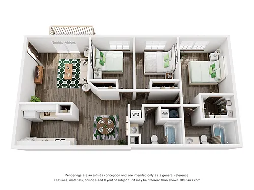 Floor plan 3 Bedroom