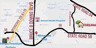 This home is located in the heart of Wesley Chapel, FL in the community of FOX RIDGE between SR 56 & SR 54, Bruce B. Downs Blvd 