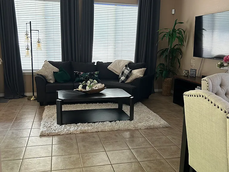Spacious family room